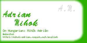 adrian mihok business card